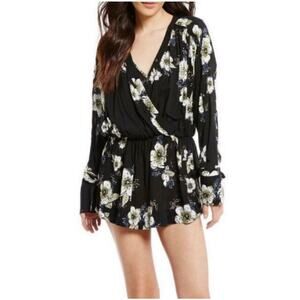 Free People Tuscan Dreams Floral Printed Romper Size Medium